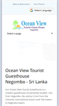 Mobile Screenshot of oceanview-negombo.com